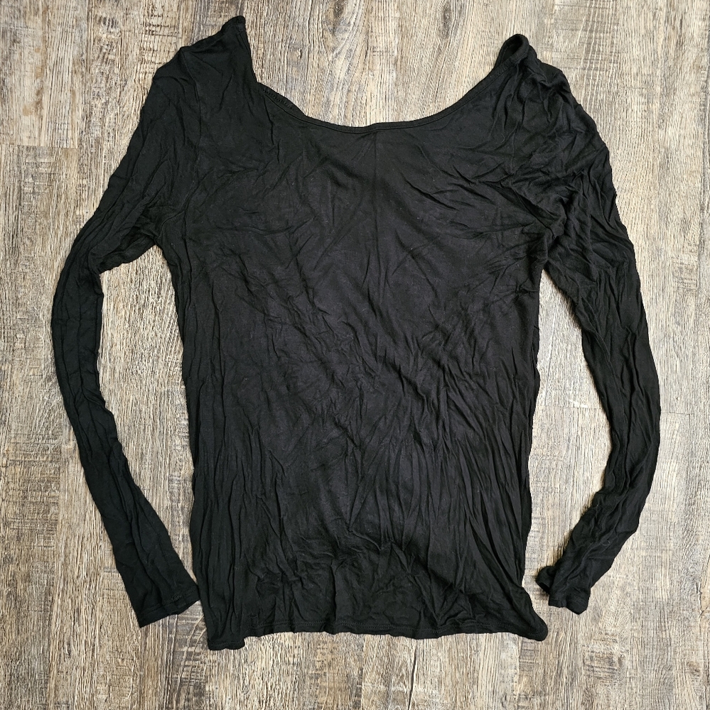 Express Black Long Sleeve Top